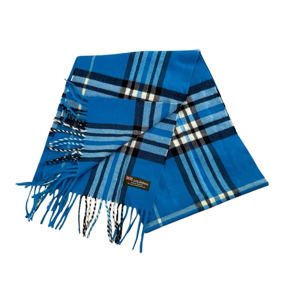 Blue Cashmere Scarf - Picture 3 of 7